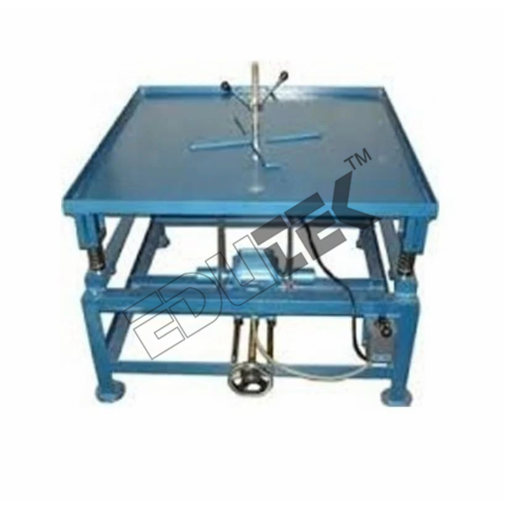 Vibrating Table - Steel, 1260 X 620 Mm, Blue | 8 Moulds Capacity, Vibrating Motor, Ideal For Compacting Concrete, Cylinders, Beams