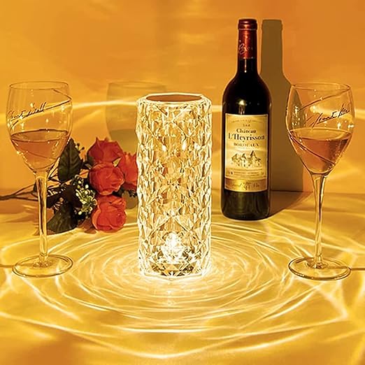 Crystal Table Lamp - Color: Multi Colour