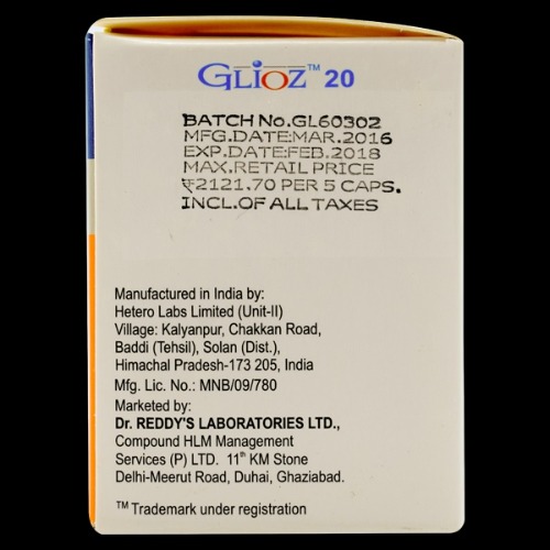 Glioz 20 mg Capsule