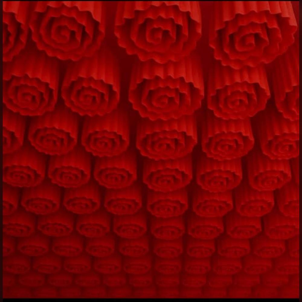 Modern Tent Ceiling - Color: Red And Yellow