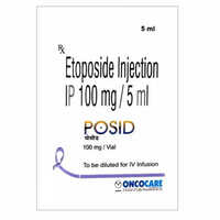 Posid Etoposide 100mg Injection, Cancer Treatment Medicine - Dosage Form: Liquid