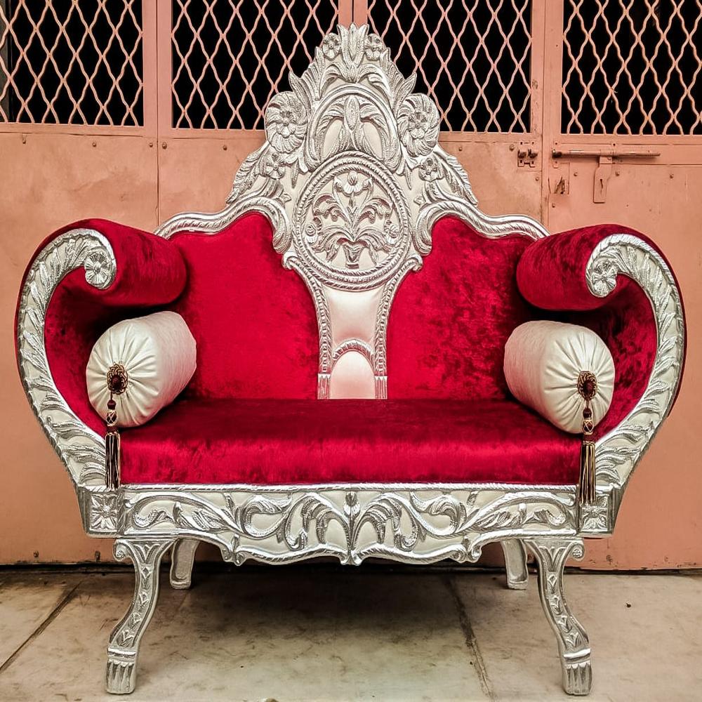 Red Regal Couch Wedding Chair