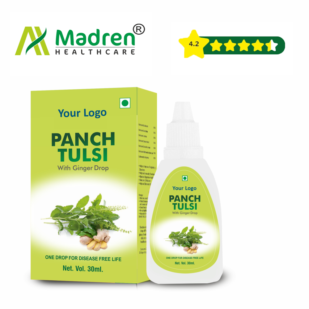 Panch Tulsi With Ginger Drop - Age Group: For Adults
