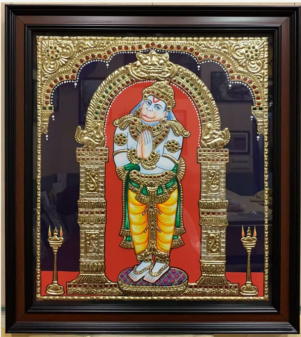 Hanuman Tanjore Painting