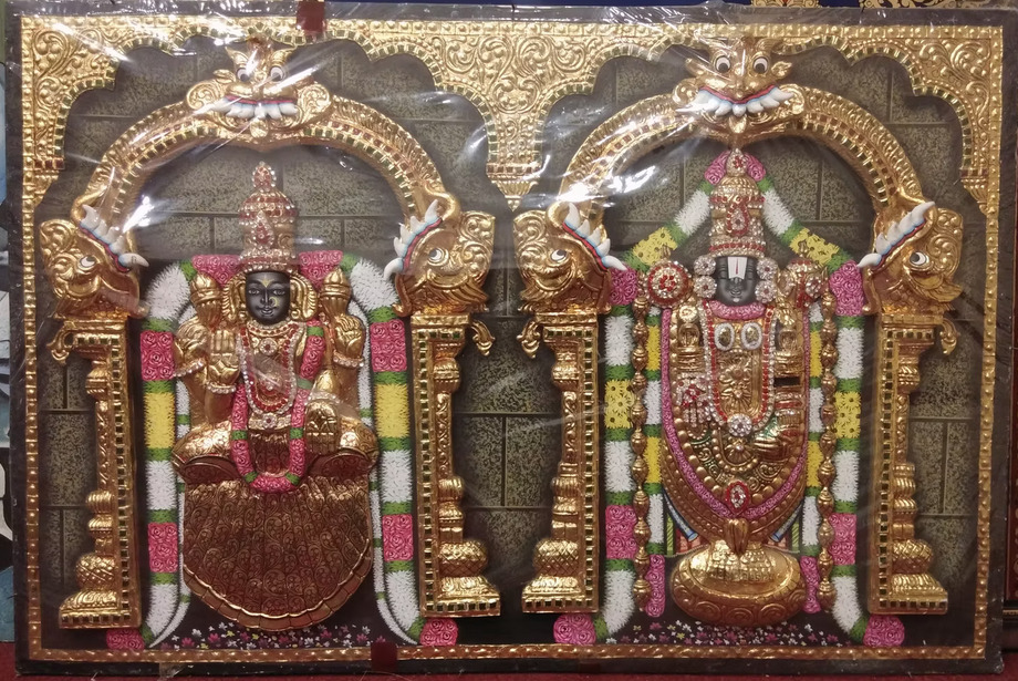 Venkateshwara Balaji Tanjore Painting