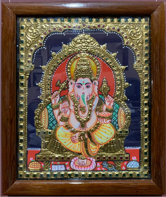 Ganesha Tanjore Painting