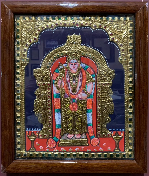 Murugan Tanjore painting