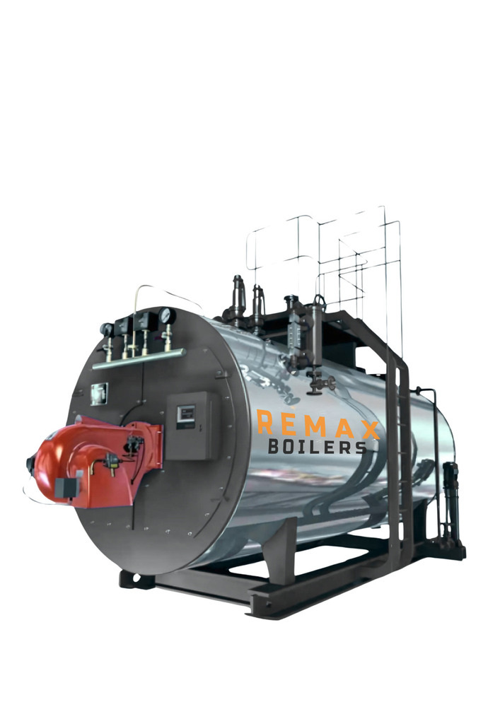 Oil-Gas Fired Boiler - Color: Silver Paint Coated