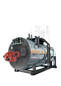 Oil-gas Fired Boiler - Color: Silver Paint Coated