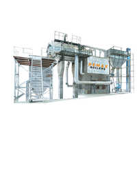 Combi-thom Fired Boiler - Color: Silver Paint Coated