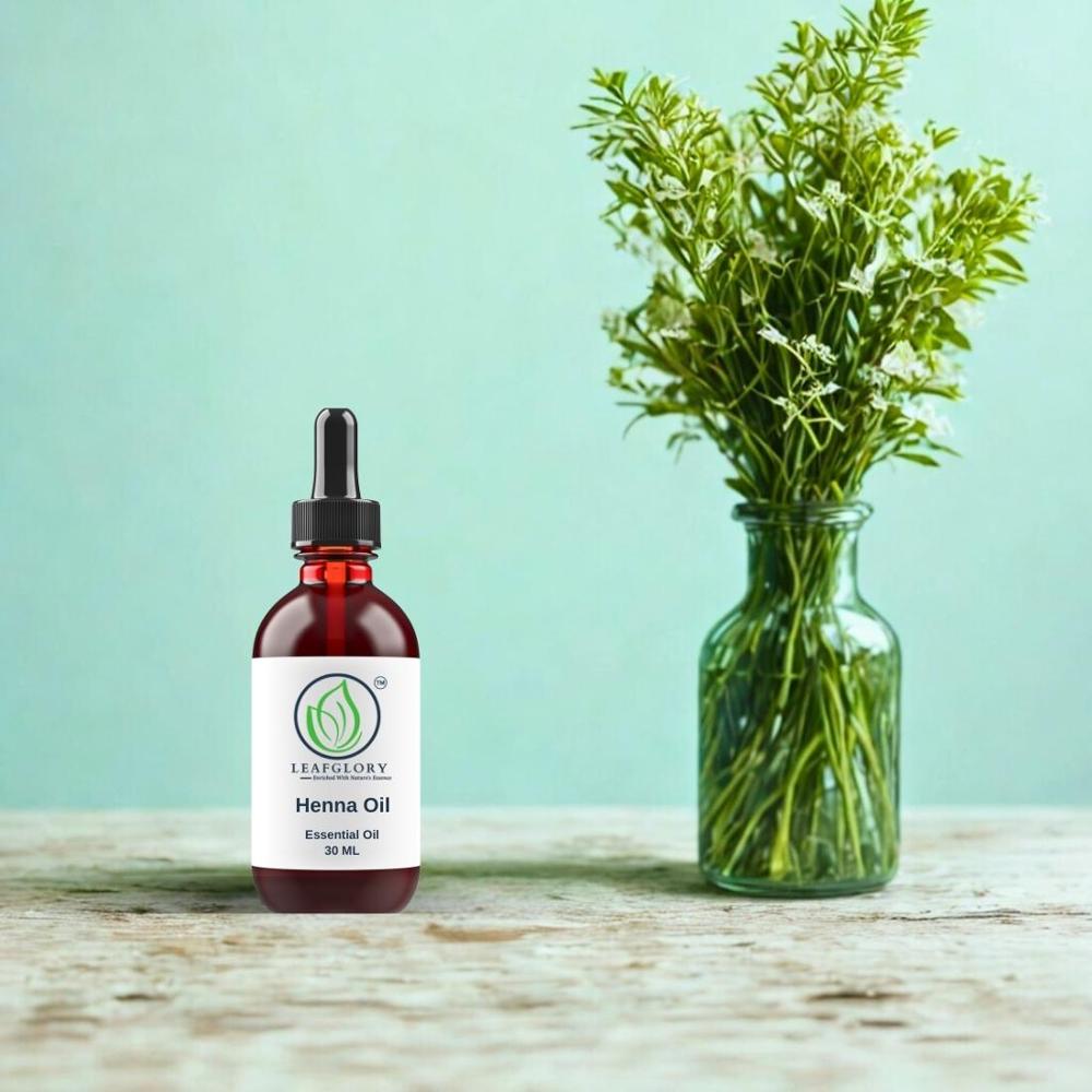 Henna Oil Natural Henna Essential Oil / Hair & Mehndi Oil for Cosmetics, Personal Care & Aromatherapy | Manufacturer & Exporter | Leafglory