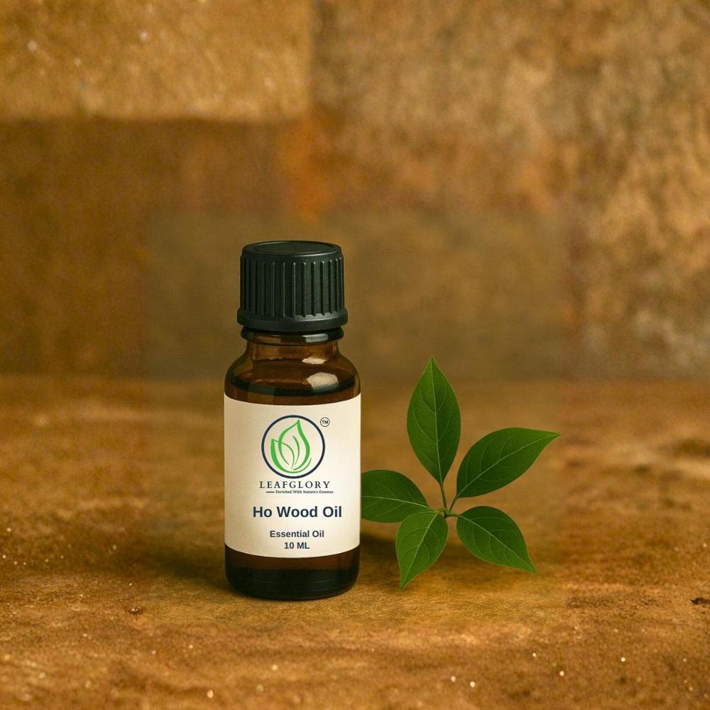 Ho Wood Oil 100% Pure & Natural Ho Leaf Wood Essential Oil for Perfumery, Cosmetics & Aromatherapy | Manufacturer & Exporter | Leafglory