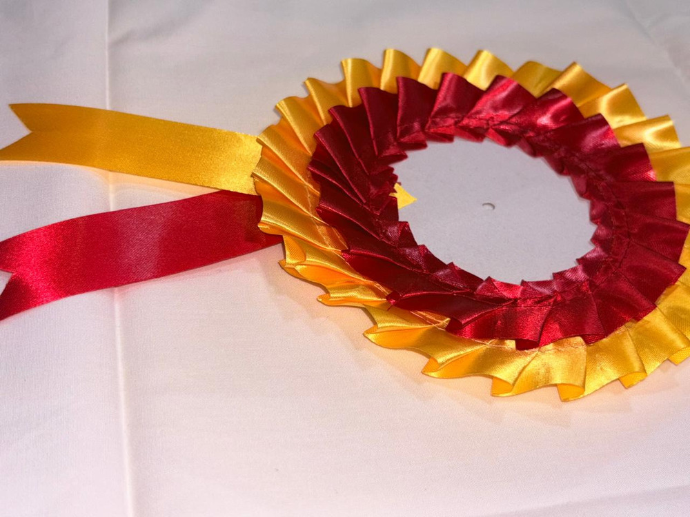 2 round 7gm 5.5 inches Ribbon Badges