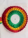 3 Round 12 Gm 7 Inches Or 17.5 Cm Outer Diameter Ribbon Badges - Color: Multicolour