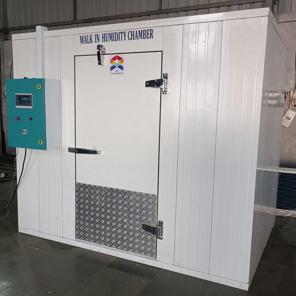 Walking Type Stability Chamber - Ss304 Material, 15000 Ltr Size, 2.5m X 2.4m X 2.5m Dimensions | 2 Kw Heating, Plc Control System, 7" Tft Display