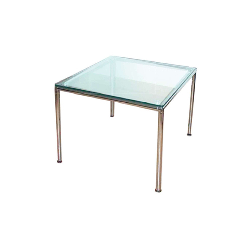 Erg-E403 Glass Center Table - Color: Silver
