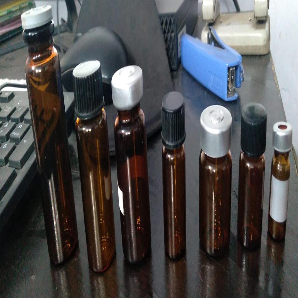 Amber glass storage vial