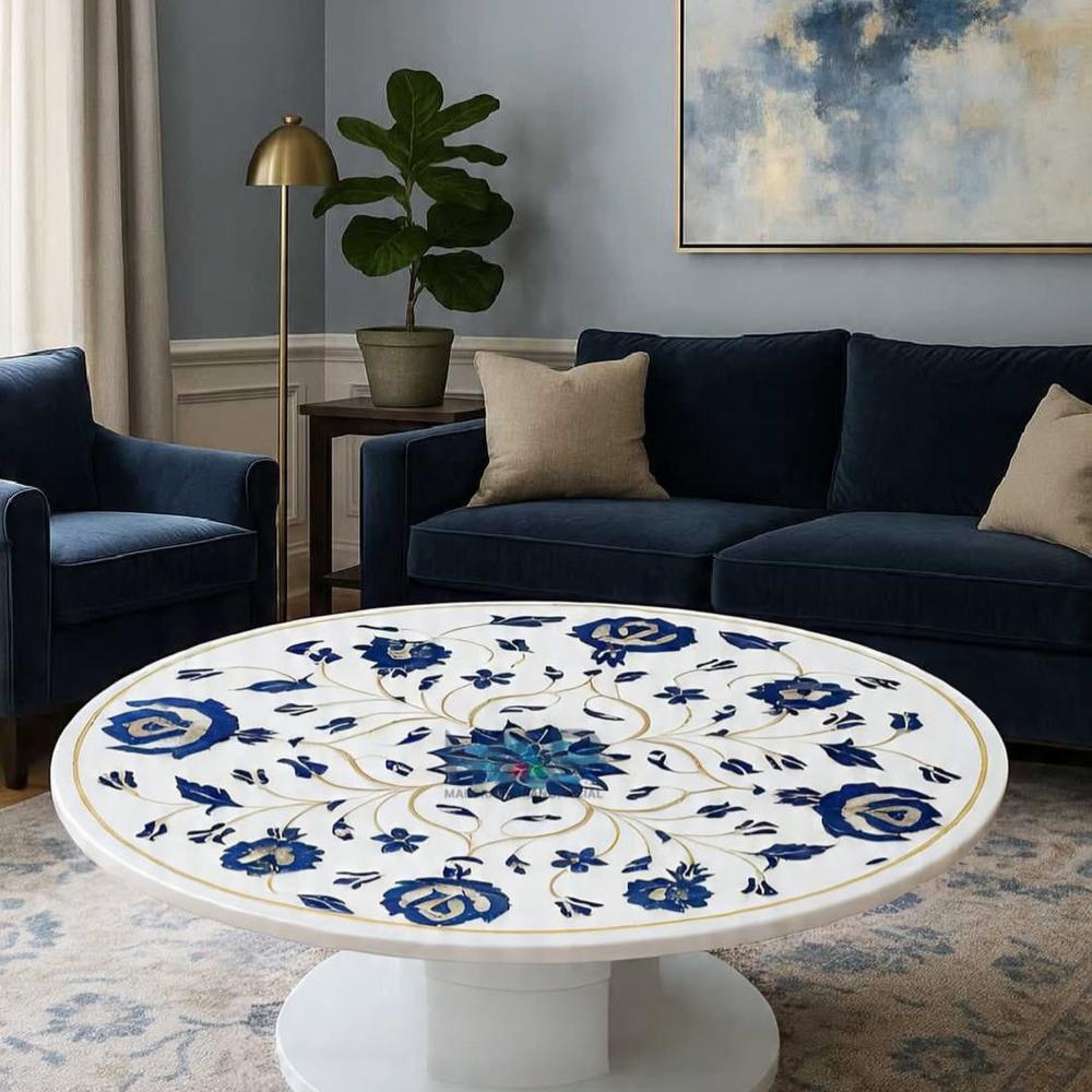 Marble Inlly Office Table - Feature: Environmentally-Friendly