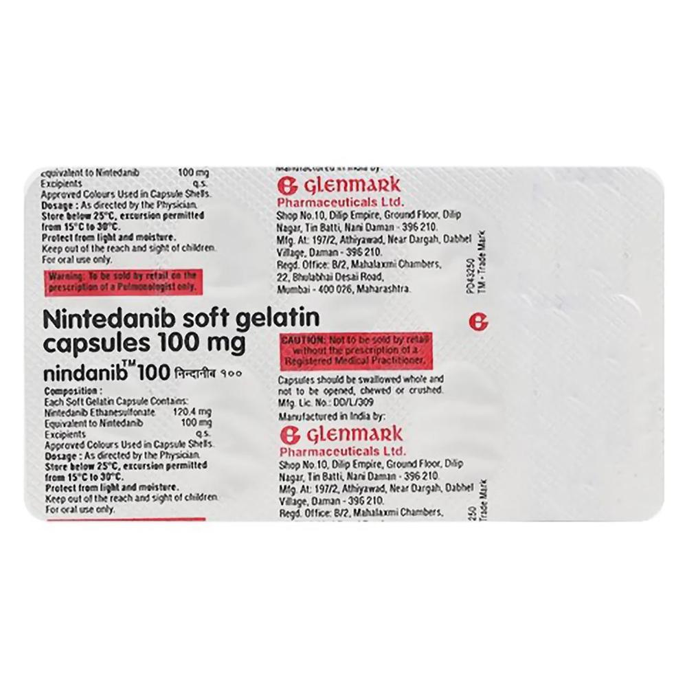Nindanib 100 mg Capsule
