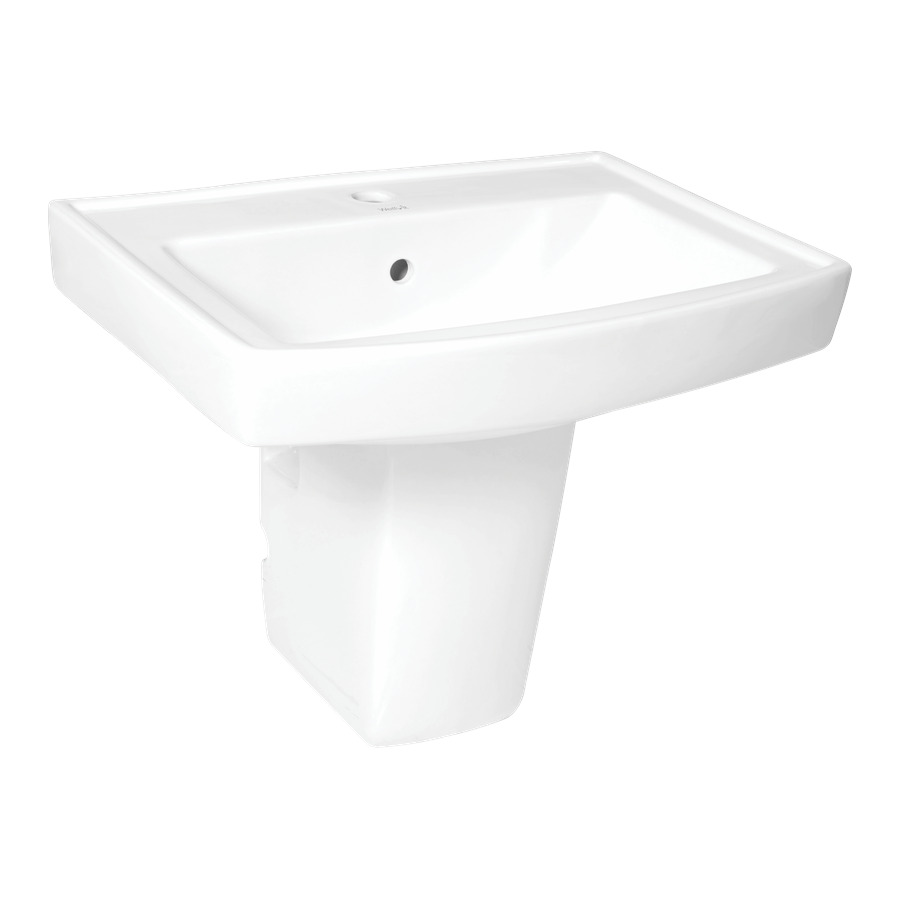 Cube 212 Half Pedestal Wash Basin