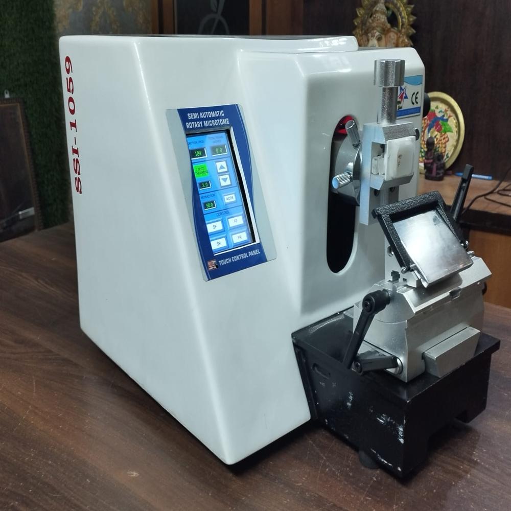 SEMI AUTOMATIC ROTARY MICROTOME/SSI-1059