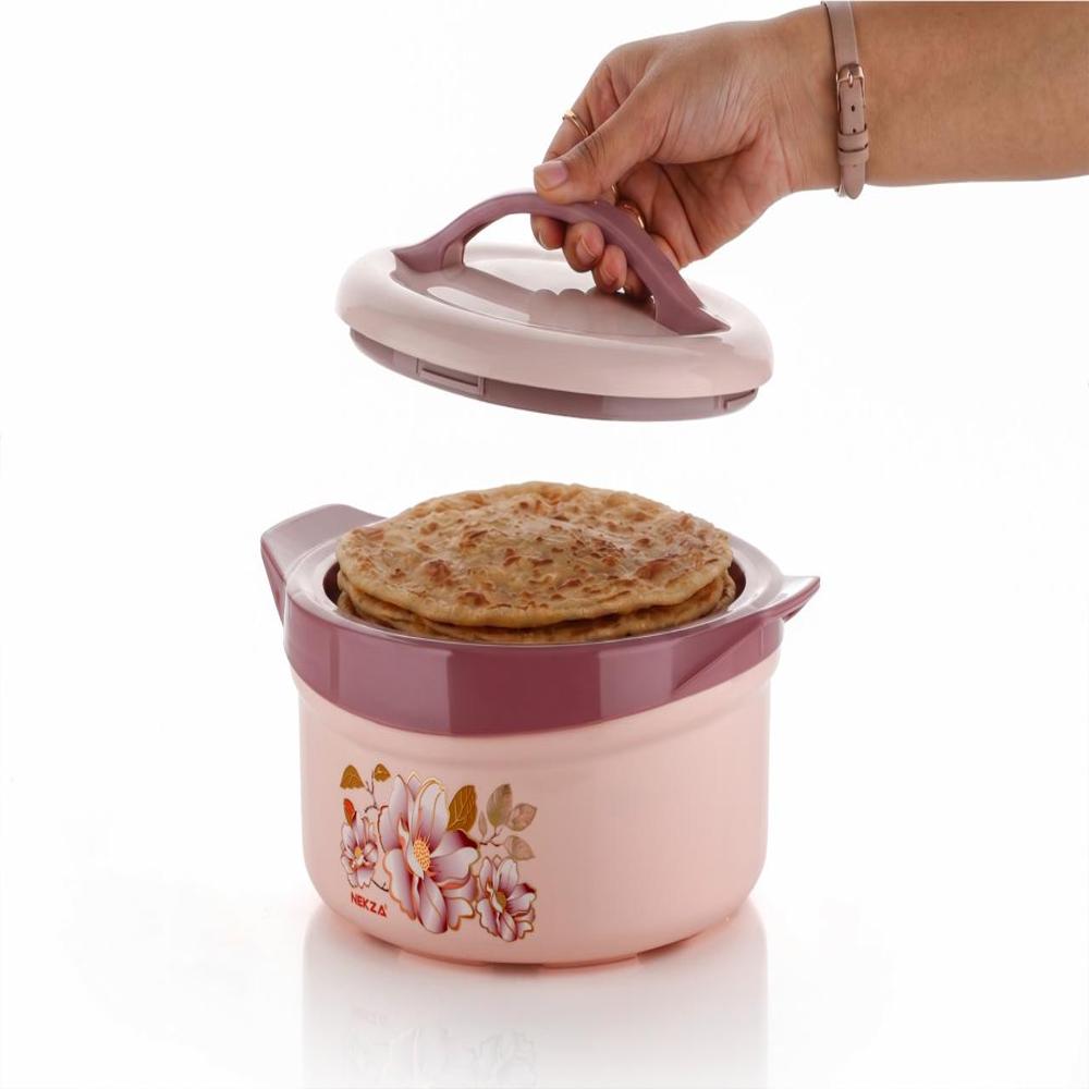 Insulated Steel Plastic Casserole Hotpot - Color: Multicolor