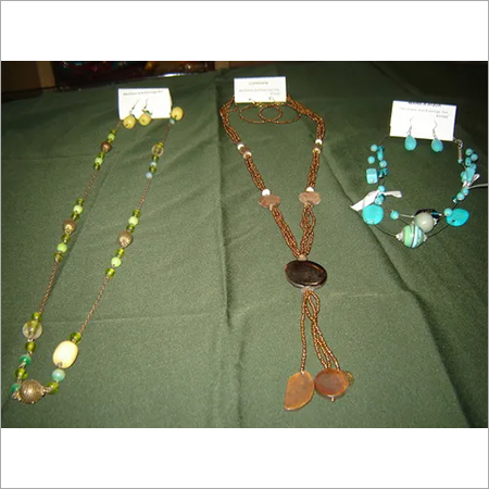 Necklace - Mixed Metals Beaded Layered, 16-24 Inches, Green | Lobster Clasp, Stylish, Elegant, Durable