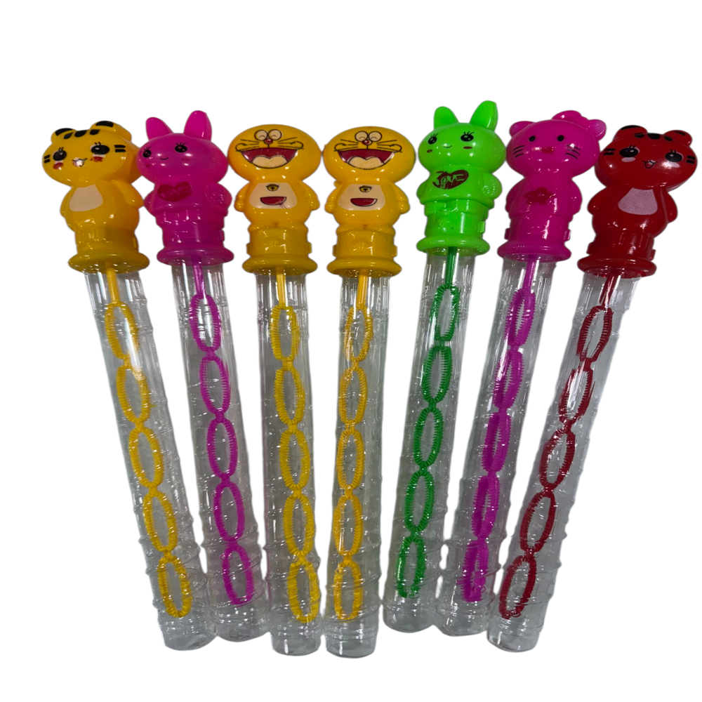 Bubble Stick - Polypropylene (Pp), 25 Kg | Multi-color (4 Shades), Soft Texture, Animal Shape Design, Ideal For Children Age 3-4 Years