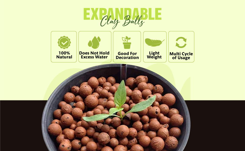Expandable Clay Balls