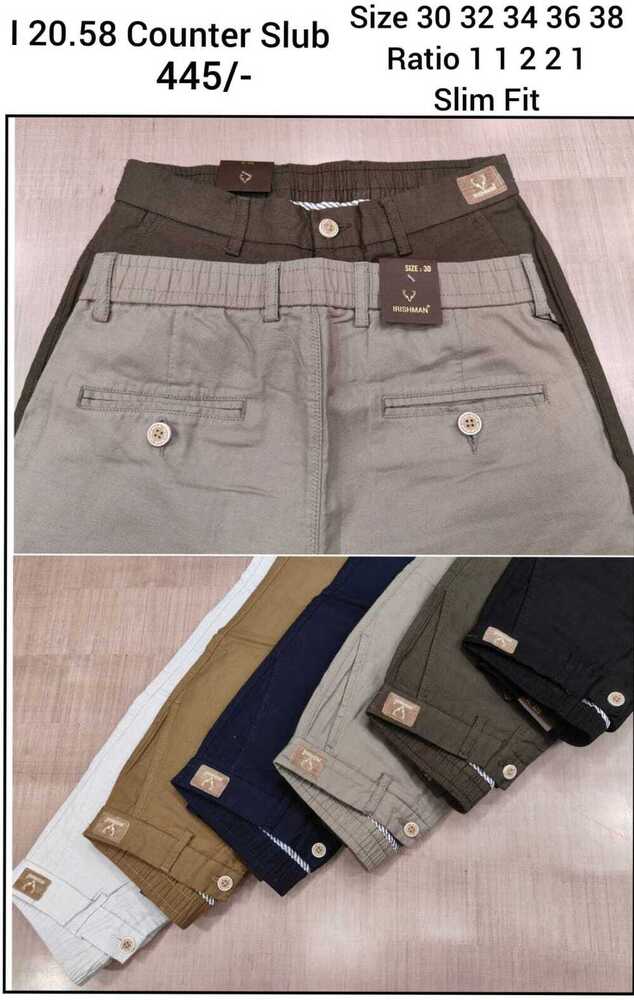 counter slub pants