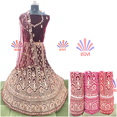 Handwork Bridal Lehenga - Color: Golden