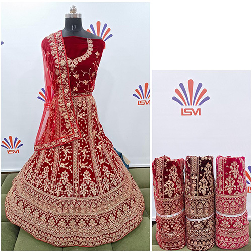 Handwork Bridal Lehenga - Color: Golden