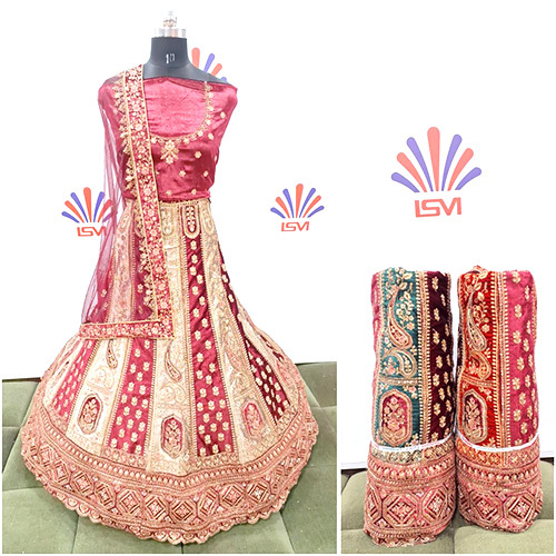 Handwork Bridal Lehenga - Color: Golden