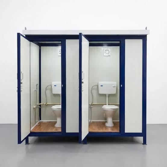 3X6Feet Mobile Toilets - Color: White
