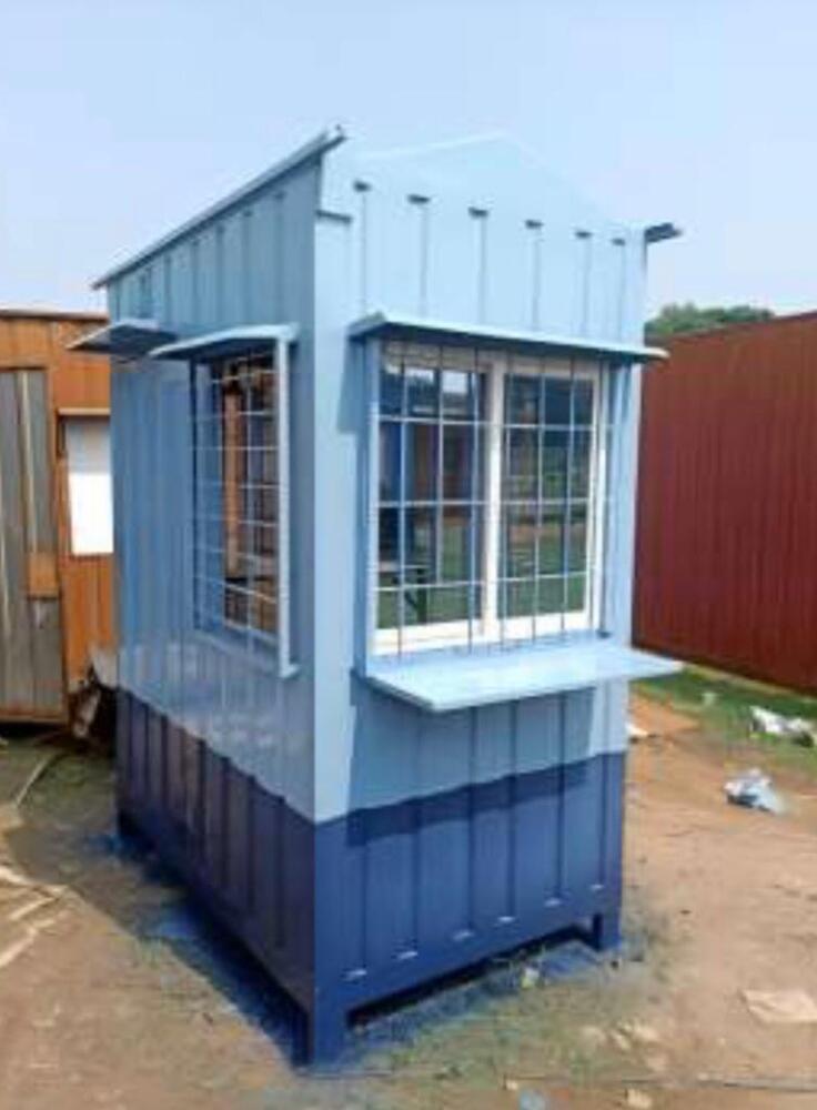 Portable Security Guard Cabin - Color: Blue
