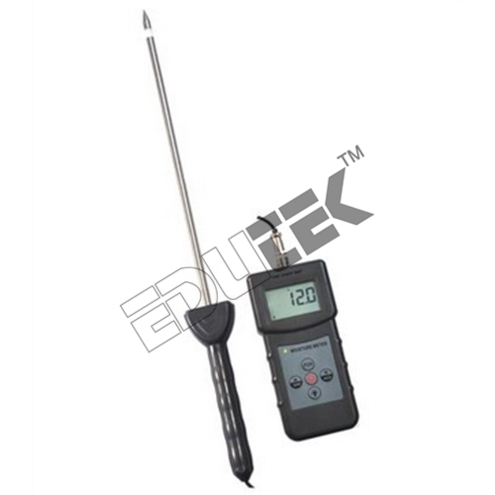 Soil Moisture Tester - Portable Electronic Device, Built-in Sample Scale, Temperature/moisture Correction Indicator, Direct Dial Reading, Balanced Adjustment Meter, Charts For All Crop Types
