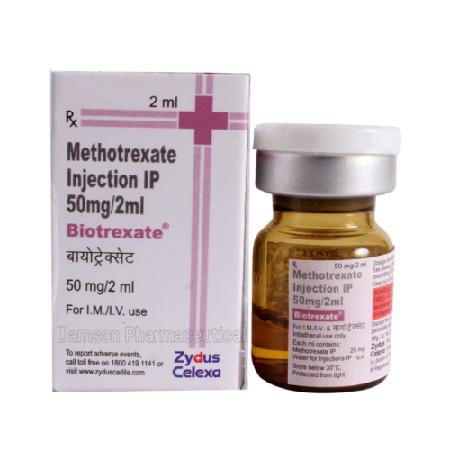 Methotrexate Injection - 50mg/2ml Vial | Intramuscular/Intravenous Use for Cancer, Psoriasis, and Rheumatoid Arthritis Treatment