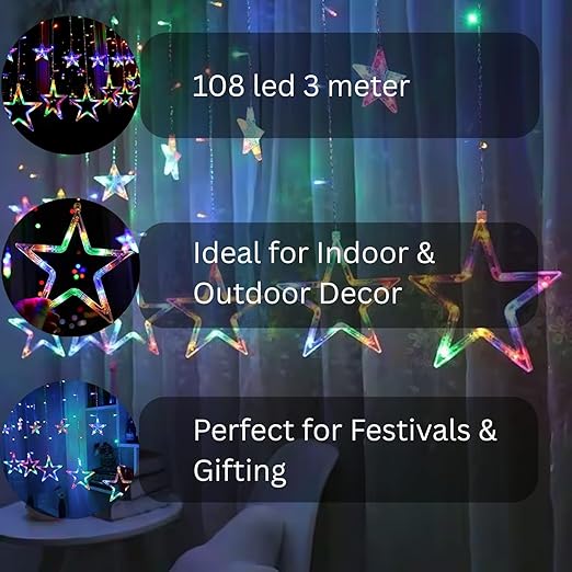 6+6 Star  LIGHT MULTICOLOUR