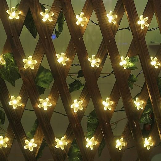 Flower LED Curtain String Lights 