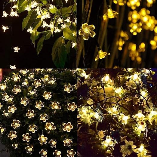 Flower LED Curtain String Lights 