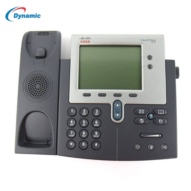 Cisco Ip Phone 7942g Voip Telephone - Color: Dark Gray / Black