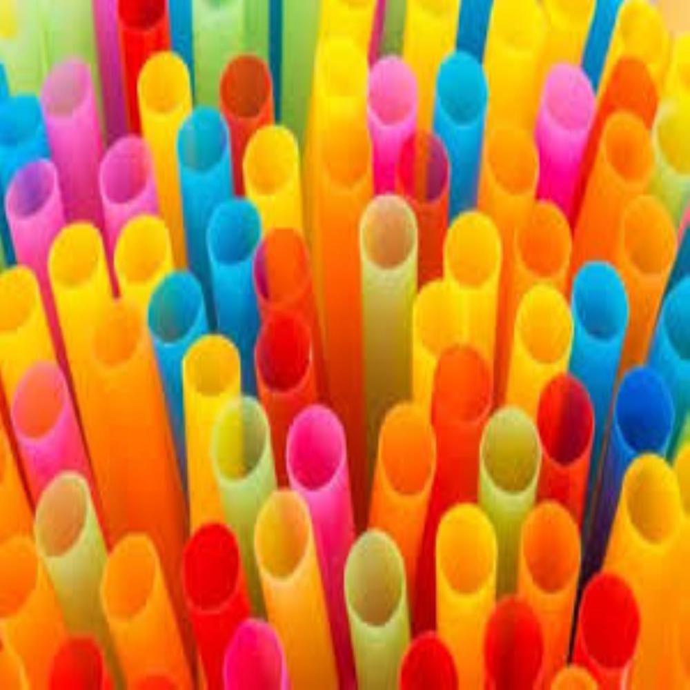 multicolor paper straw