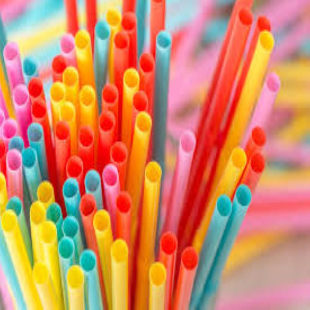 multicolor paper straw
