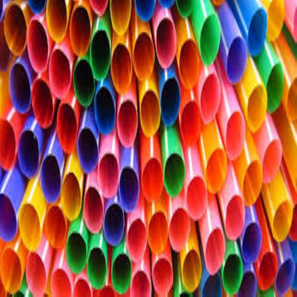 multicolor paper straw