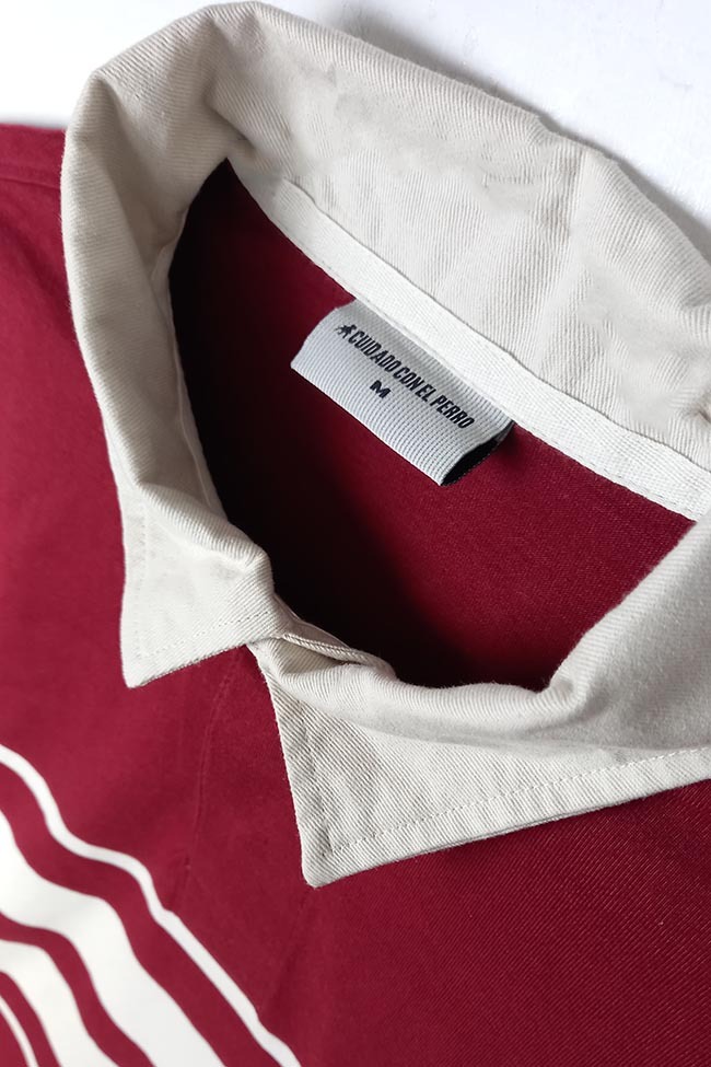 Men's Striped Long Sleeve Polo