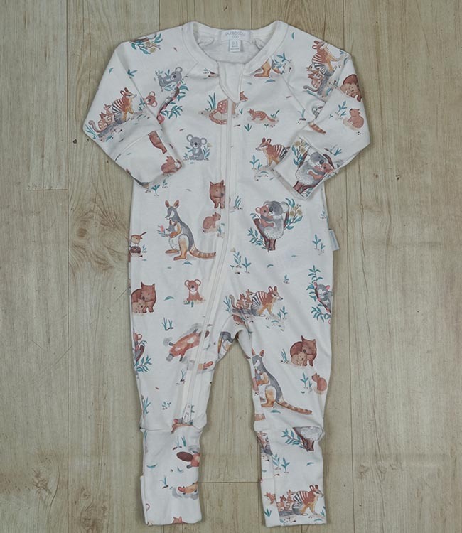 Baby Printed Organic Cotton Rompers