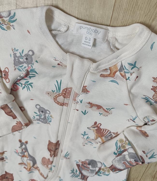Baby Printed Organic Cotton Rompers