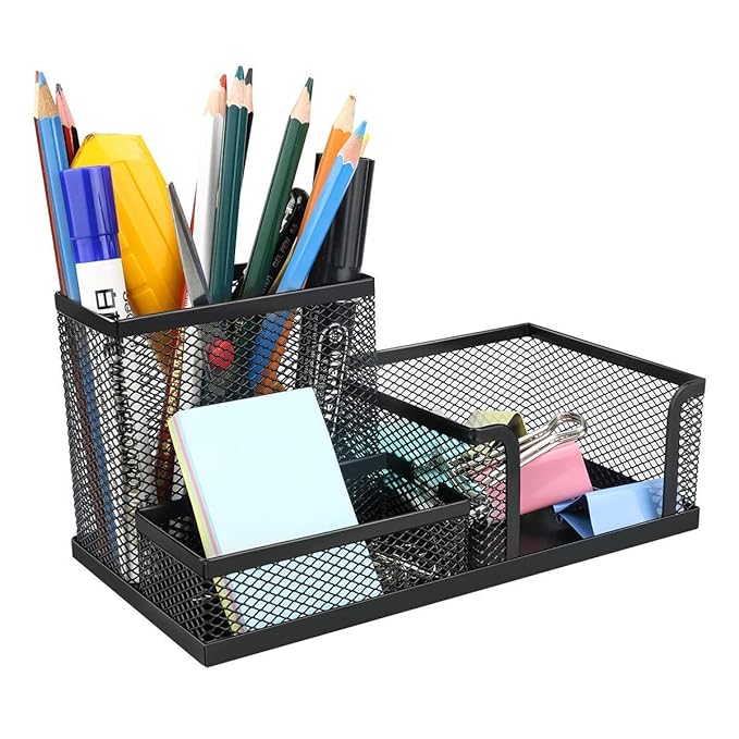 Pen Pencil Stand  3 Compartment