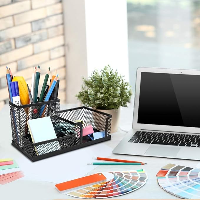 Pen Pencil Stand  3 COMPARTMENT