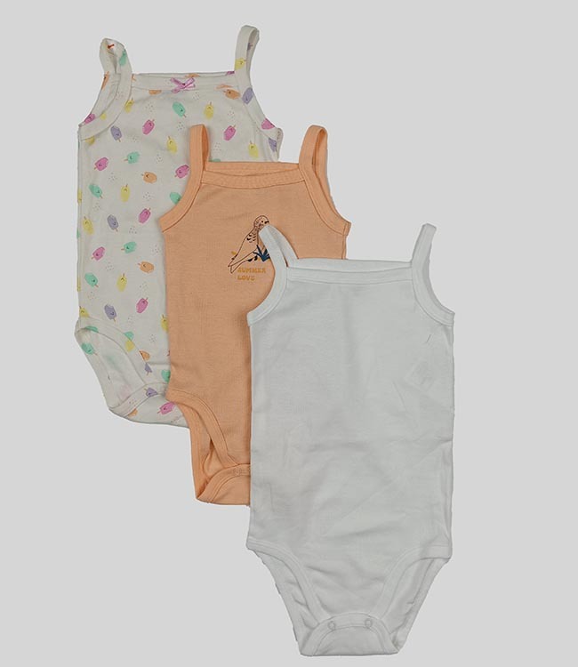 Baby Bodysuits Assorted - Material: Cotton